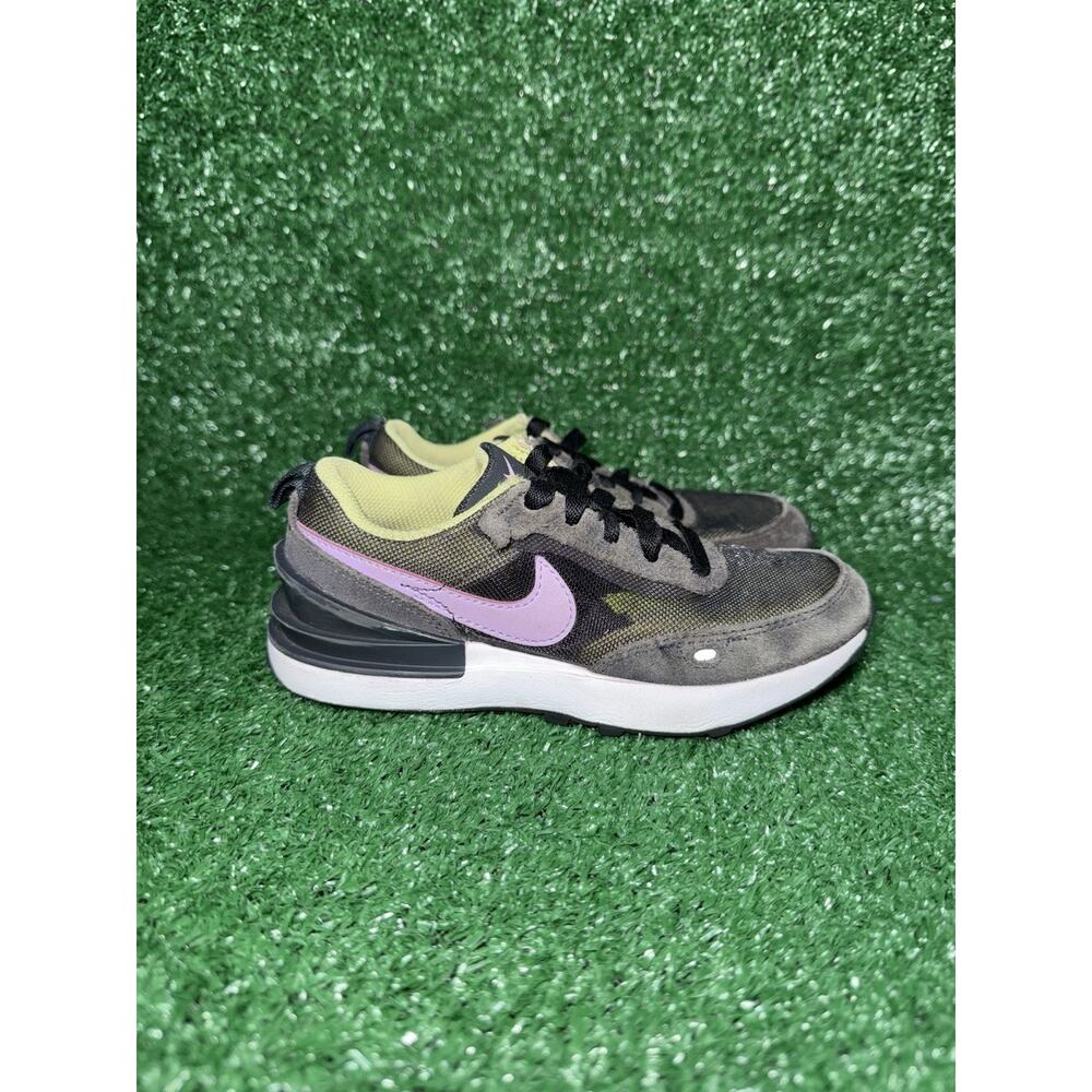 Nike Waffle One TD Toddler Size 11.5C Shoes Black Purple Athletic Low Sneaker